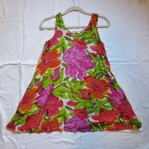 FLORAL 90's EXPRESS SWING DRESS SIZE SMALL